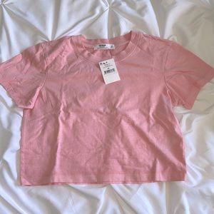 Candy pink baby tee